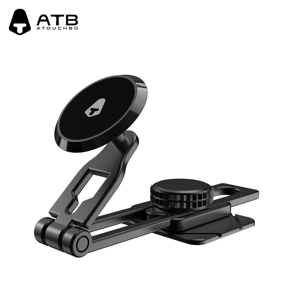 Metal Magnetic Car Mobile Phone Holder Folding Magnet Cell Phone Stand in Car GPS Support For Phone 360 degree rotatable Mount