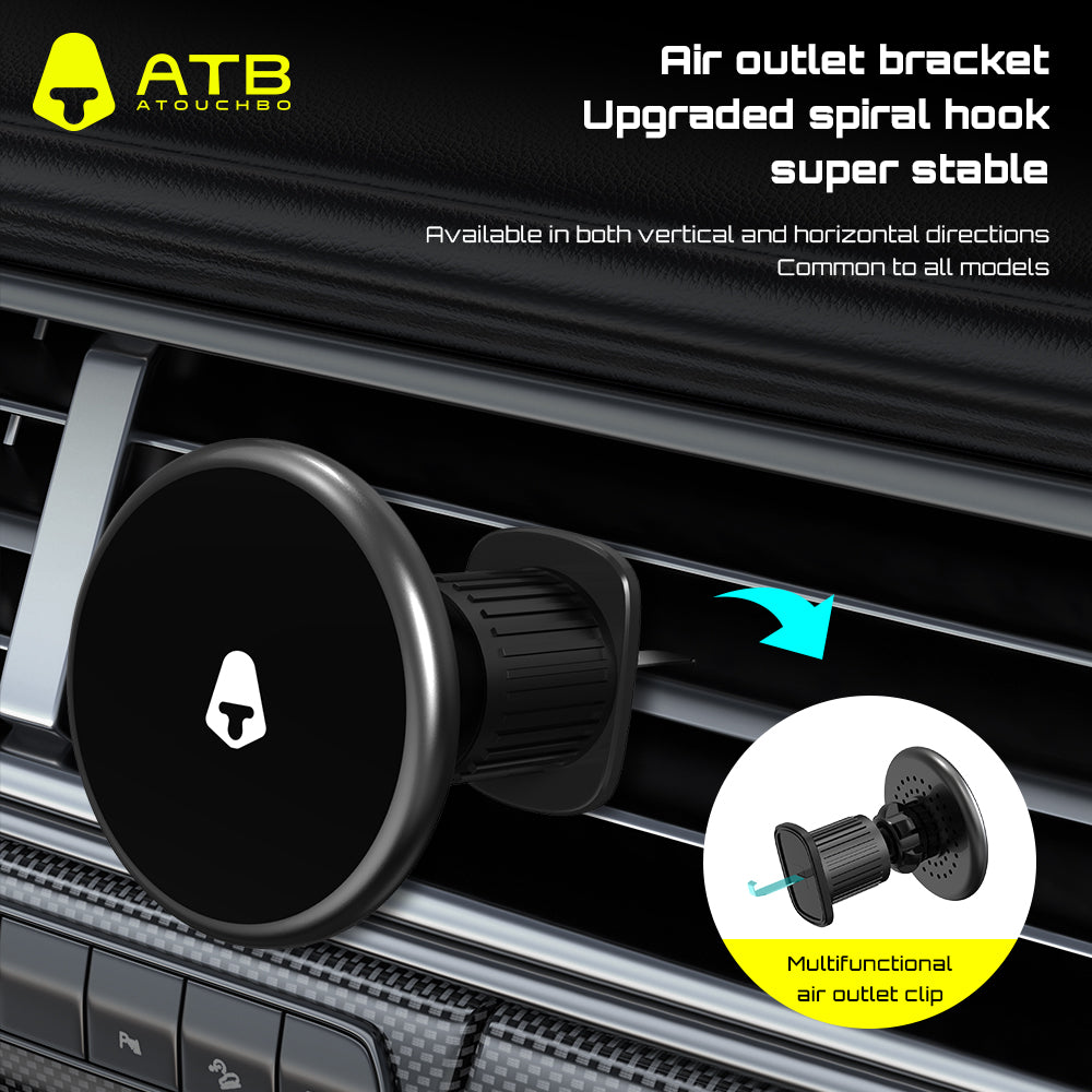 ATB Universal ABS Portable Strong Magnetic Mobile Phone Stand Car Mount Air Vent Phone Holder