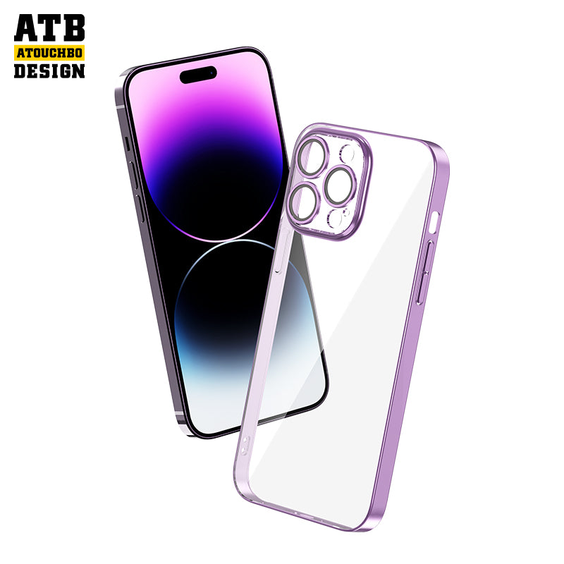 ATB High Resilience Material Transparent Pc Mobile Phone Cover For Iphone 14