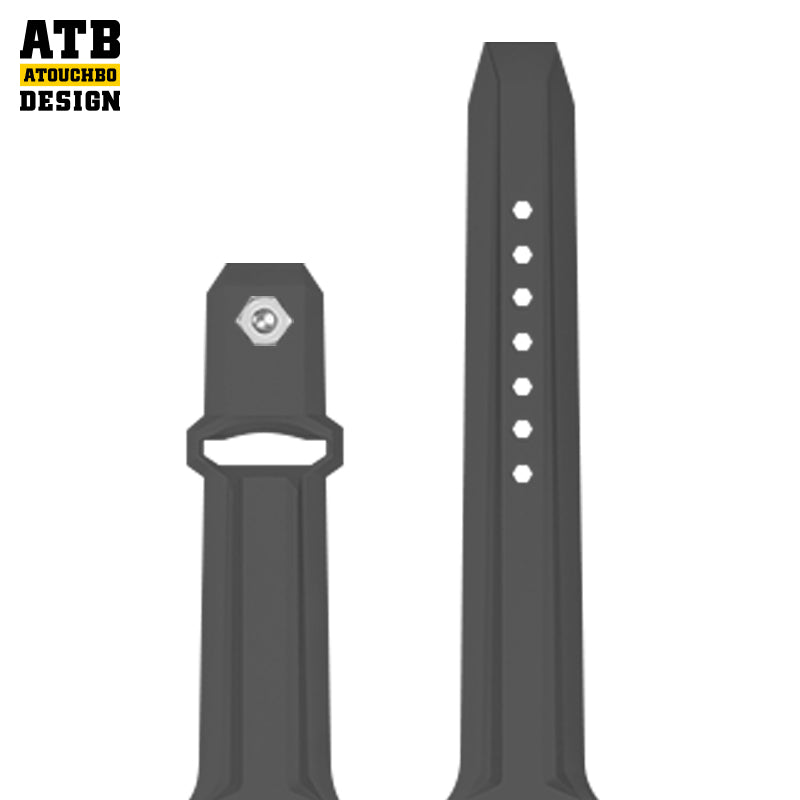 ATB Silicone Soft Rubber I Watch Bands Sport Watch Band For iWatch 8 SE Ultra