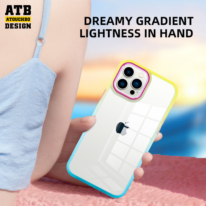 ATB Charm Eye Series Gradient Colorful All Inclusive Phone Case For Iphone 14